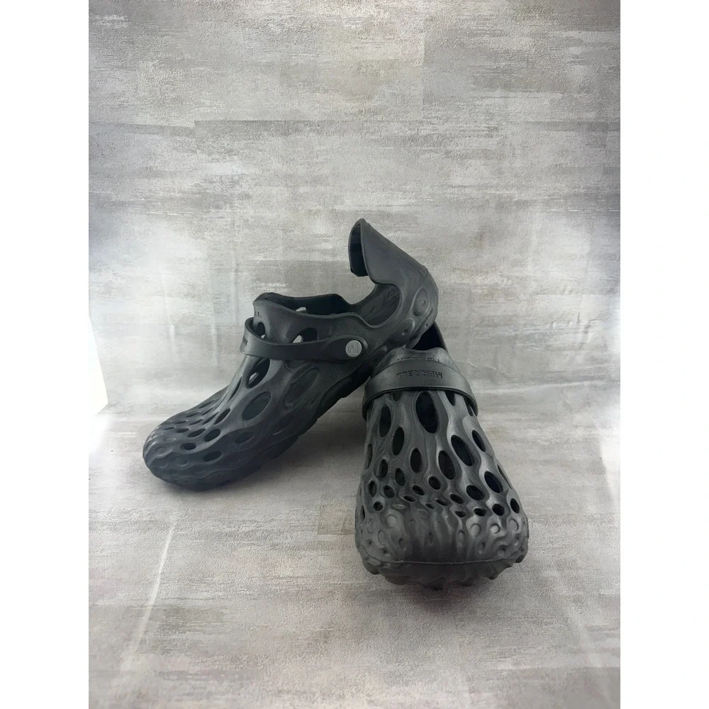 Merrell Hydro Moc Black Marbled Water Shoes Mens 9 Womens 10.5 Unisex Clogs